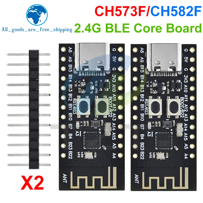 1/3PCS CH573F CH582F BLE5.3 BLE4.2 Ble Core Development Board Module 60MHz RAM 18KB 32KB ROM 448KB
