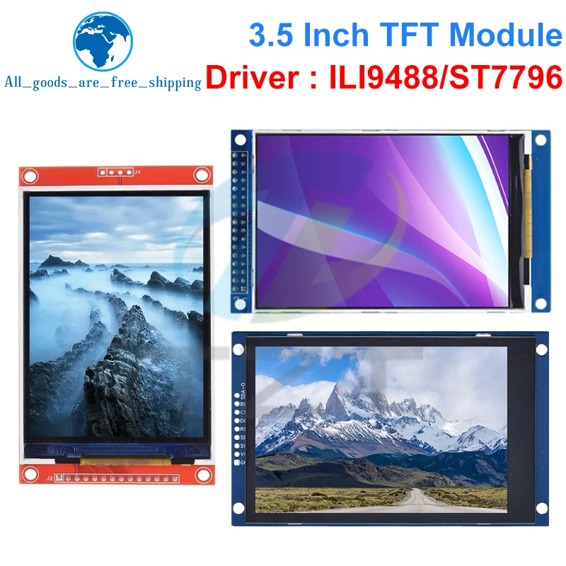 TZT 3.5″ 3.5 inch TFT LCD Touch Screen Module 480x320 ST7796U ILI9488 LCD Display for Arduino UNO MEGA2560 Without Touch