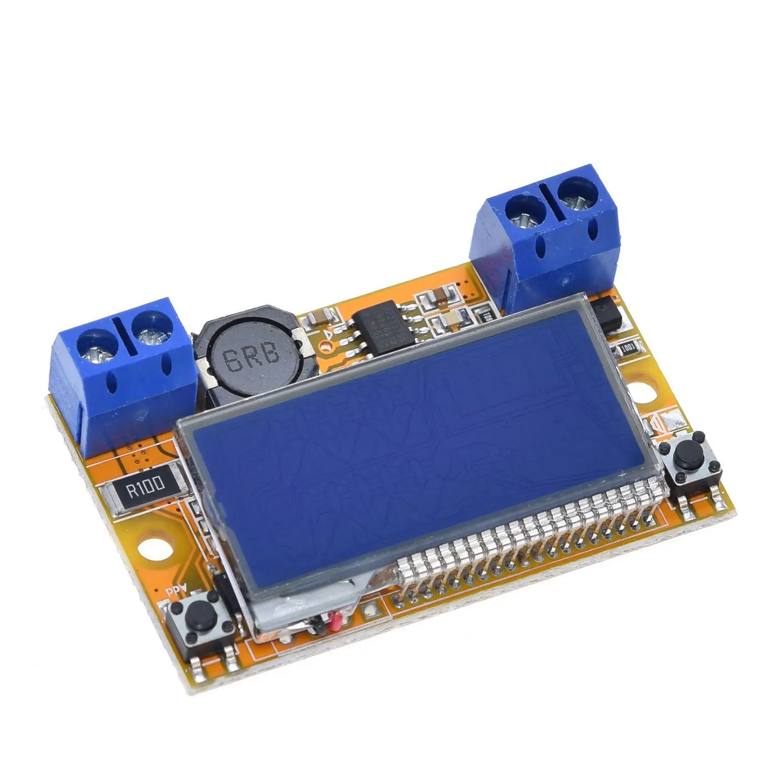 TZT Dual Display DC-DC 5-23V To 0-16.5V 3A Max Step Down Power Supply Buck Converter Adjustable LCD Step-down Voltage Regulator