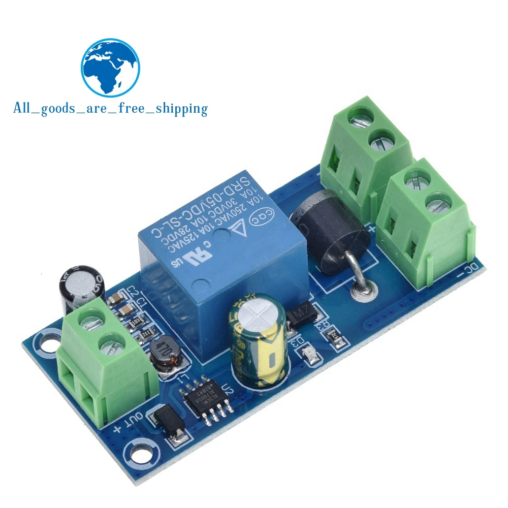 Power Supply 5V to 48V Board Relay Module Power-OFF Protection Module Automatic Switching Module UPS Emergency Cut-off Battery