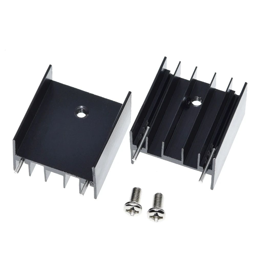 TZT Heatsink 25x24x16mm Radiator Cooler Radiator Aluminum 25*24*16mm Heat Sink Metal Slotting For Cooling Chip 25x24x16mm