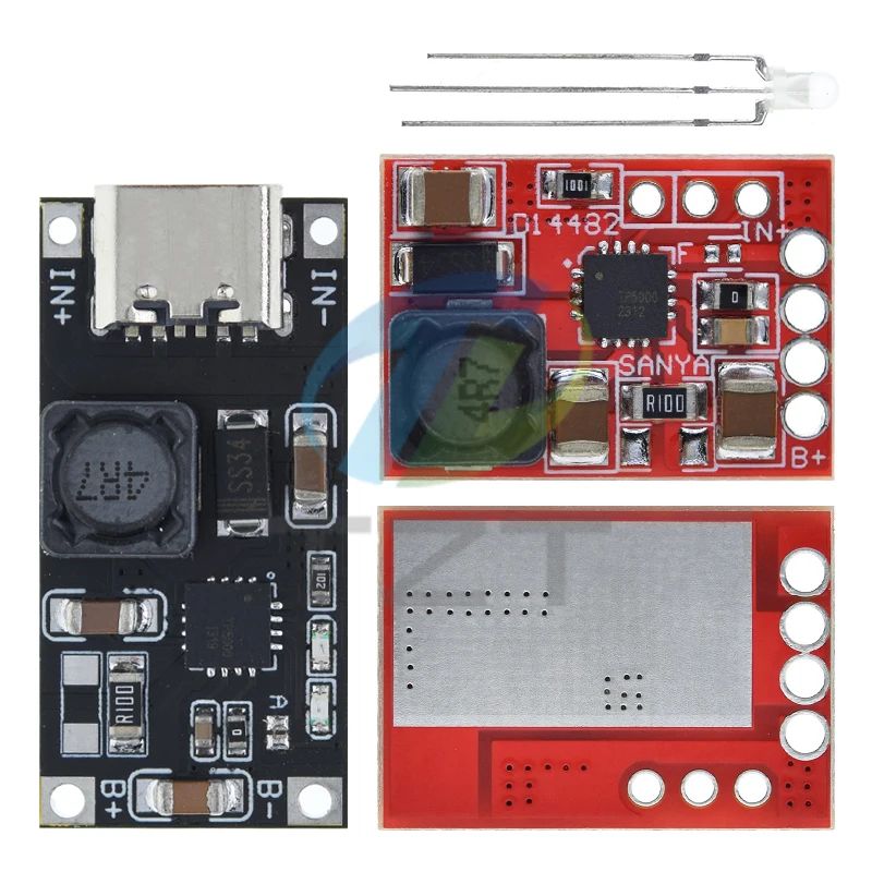 1/3/5PCS TP5000 DC 4.5v-9v 4.2V/3.6V 1A Lithium Battery Charging Board Lithium Iron Phosphate Charger Flash Power Supply Module