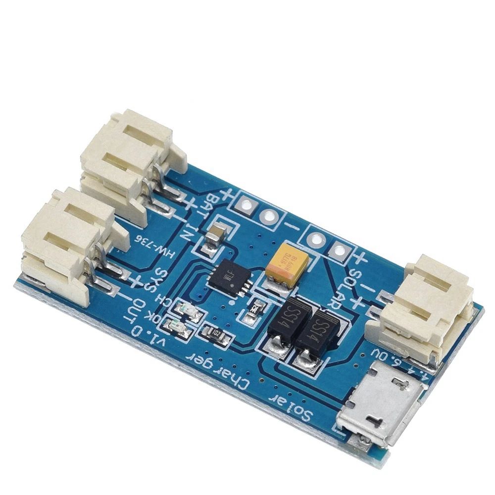 1/3PCS 500Ma Mini Solar Lipo Charger Board CN3065 Lithium Battery Charge Chip DIY Outdoor Charging Board Module For Arduino