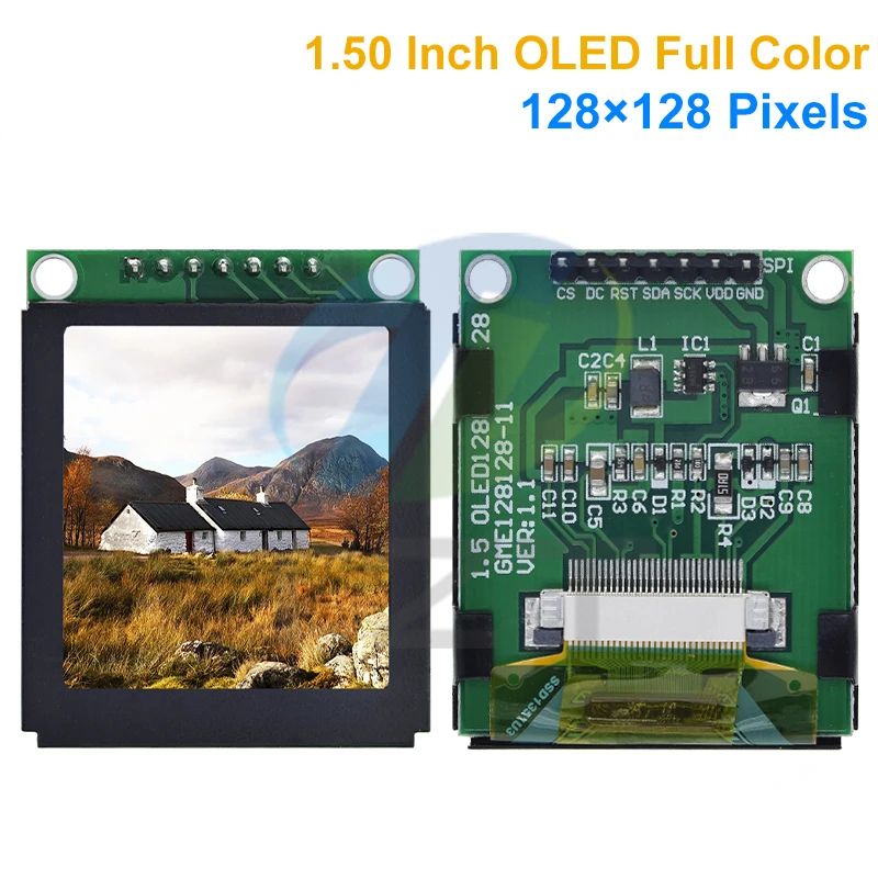 1.5″ 1.5 inch Full Color OLED Screen LCD LED Display Module 128x128 SPI Serial Port Interface SSD1351 Controller 128*128