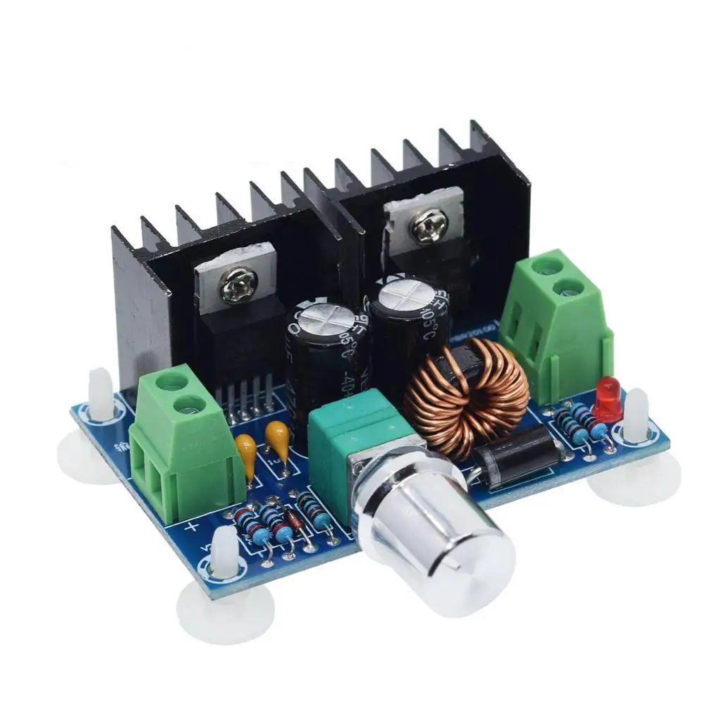 TZT XH-M401 DC-DC Step Down Buck Converter Power Supply Module XL4016E1 PWM Adjustable 4-40V To 1.25-36V Step Down Board 8A 200W