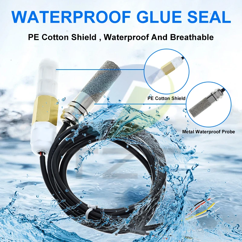 Digital Temperature Humidity Sensor Probe Transmitter Module RS485 RS 485 Modbus RTU Waterproof Indoor Detection & Acquisition