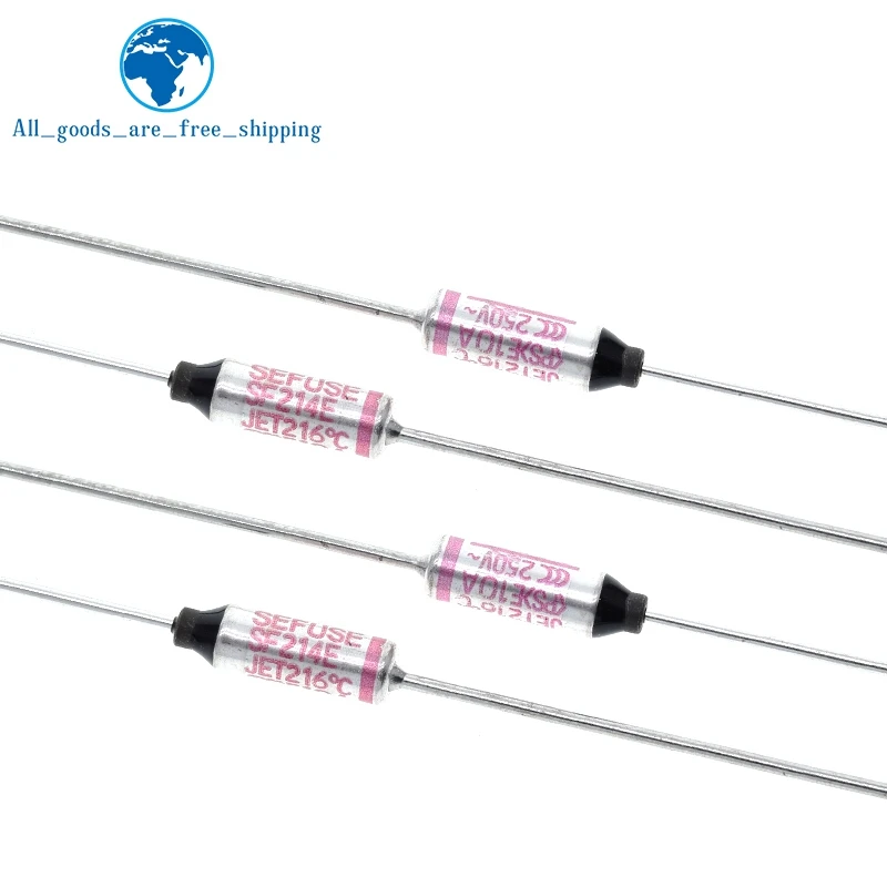 TZT 10/30pcs SF214E DIP SEFUSE Cutoffs for NEC Thermal Fuse 216 C 216 Degree 10A 250V Celsius Circuit Cut Off Thermal Fuse