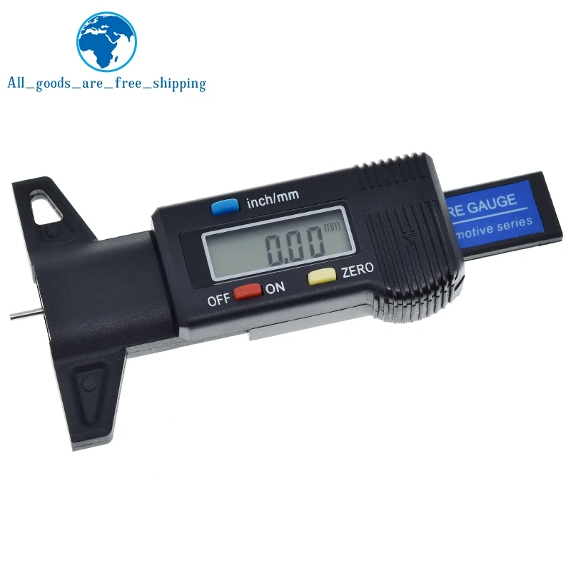 1/3PCS Digital Car Tyre Tire Tread Depth Gauge Meter Auto Tire Wear Detection Measuring Tool Caliper Thickness Gauges No battery