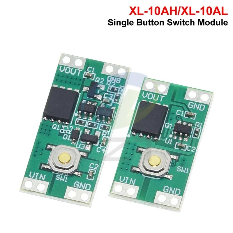 1/5PCS XL-10AL XL-10AH Single Bond Button Bistable Micro One Key Switch Module 3.5-5.4V 4.5-26V 300nA 1.3uA Load 10A Low Power