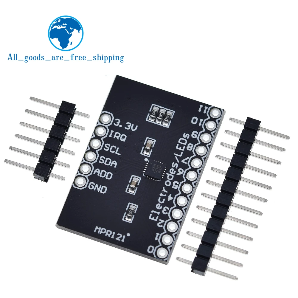 TZT 1/3PCS MPR121 Breakout V12 Capacitive Touch Sensor Controller Module I2C keyboard Development Board For Arduino