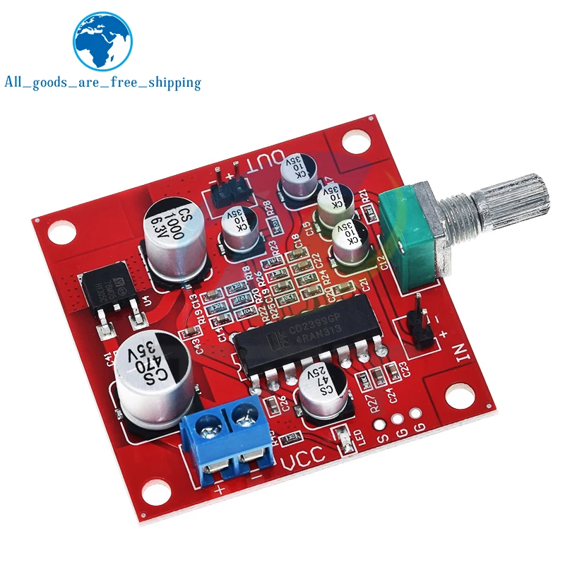 TZT 1/3PCS PT2399 CD2399 Microphone Reverb Plate Reverberation Board No Preamplifier Function Module