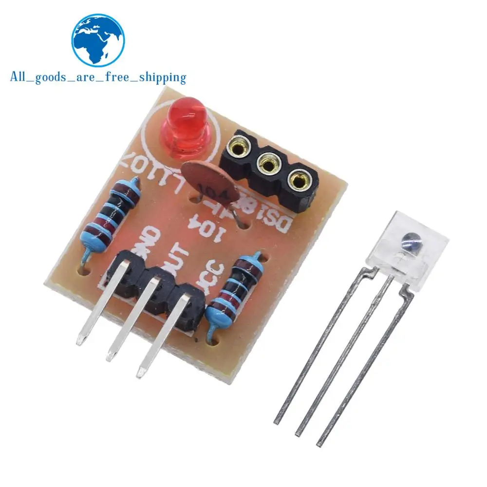 TZT 1/3PCS Laser Sensor Module non-modulator Tube Laser Receiver Module DIY For arduino