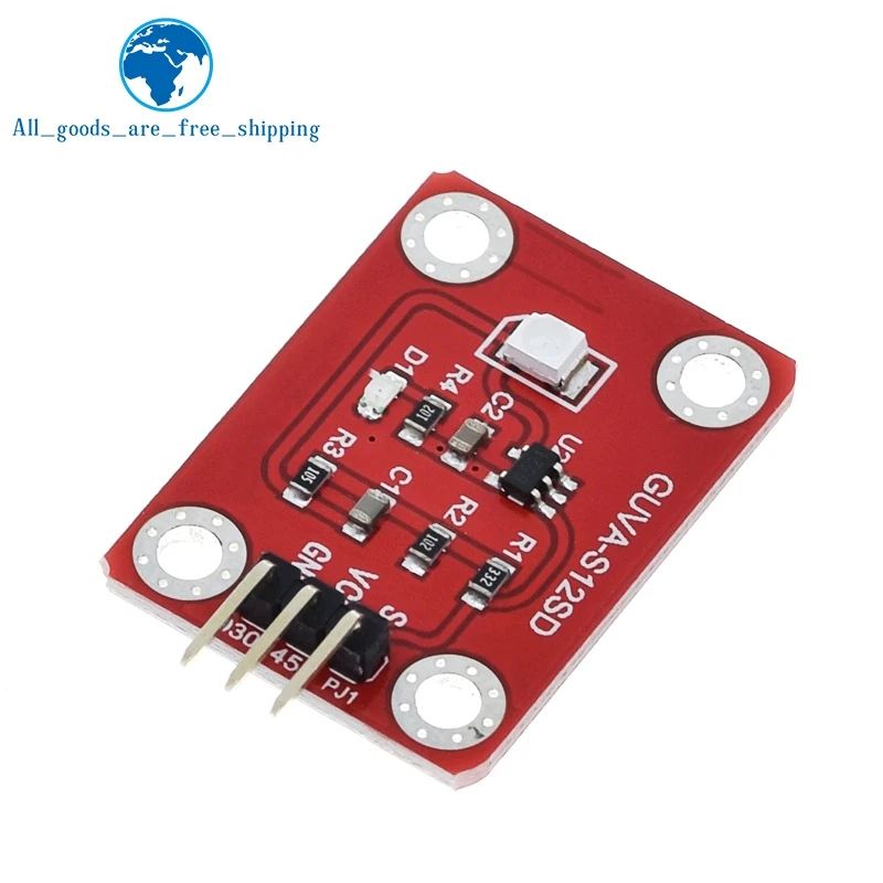 TZT 1/3PCS UV Sensor 240-370nm GUVA-S12SD 3528 Solar Ultraviolet Intensity Module DC 3.3-5V For Arduino /Raspberry pi