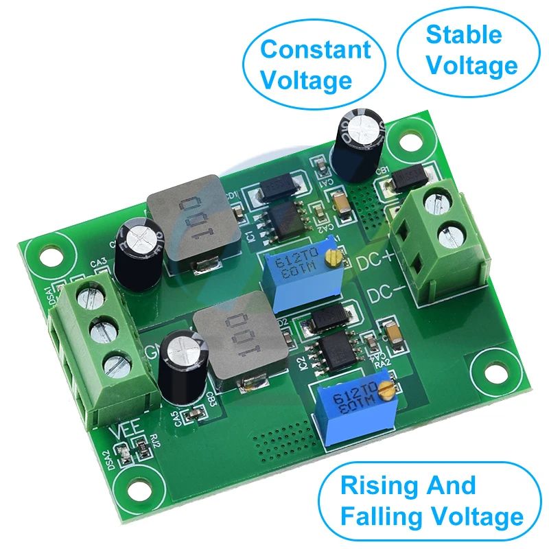 Positive Negative Voltage Stabilizing Power Supply Module Low Ripple Linear Adjustable Stabilizing Voltage Regulator DC 5.5V-35V