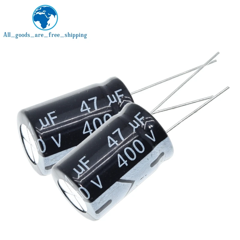 TZT 10/30pcs 400V 47UF electrolytic capacitor 47UF 400V 105C 16x25mm