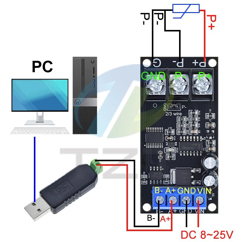 1/3PCS PT100 Platinum Thermal Resistance RTD Temperature Detection Module Transmitter RS485 MODUBS RTU Module