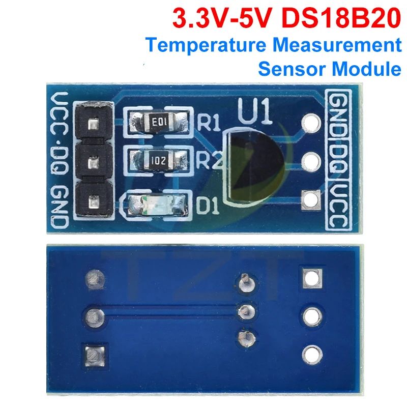 TZT 1/3PCS DS18B20 Temperature Measurement Board DS18B20 Sensors Module For Arduino