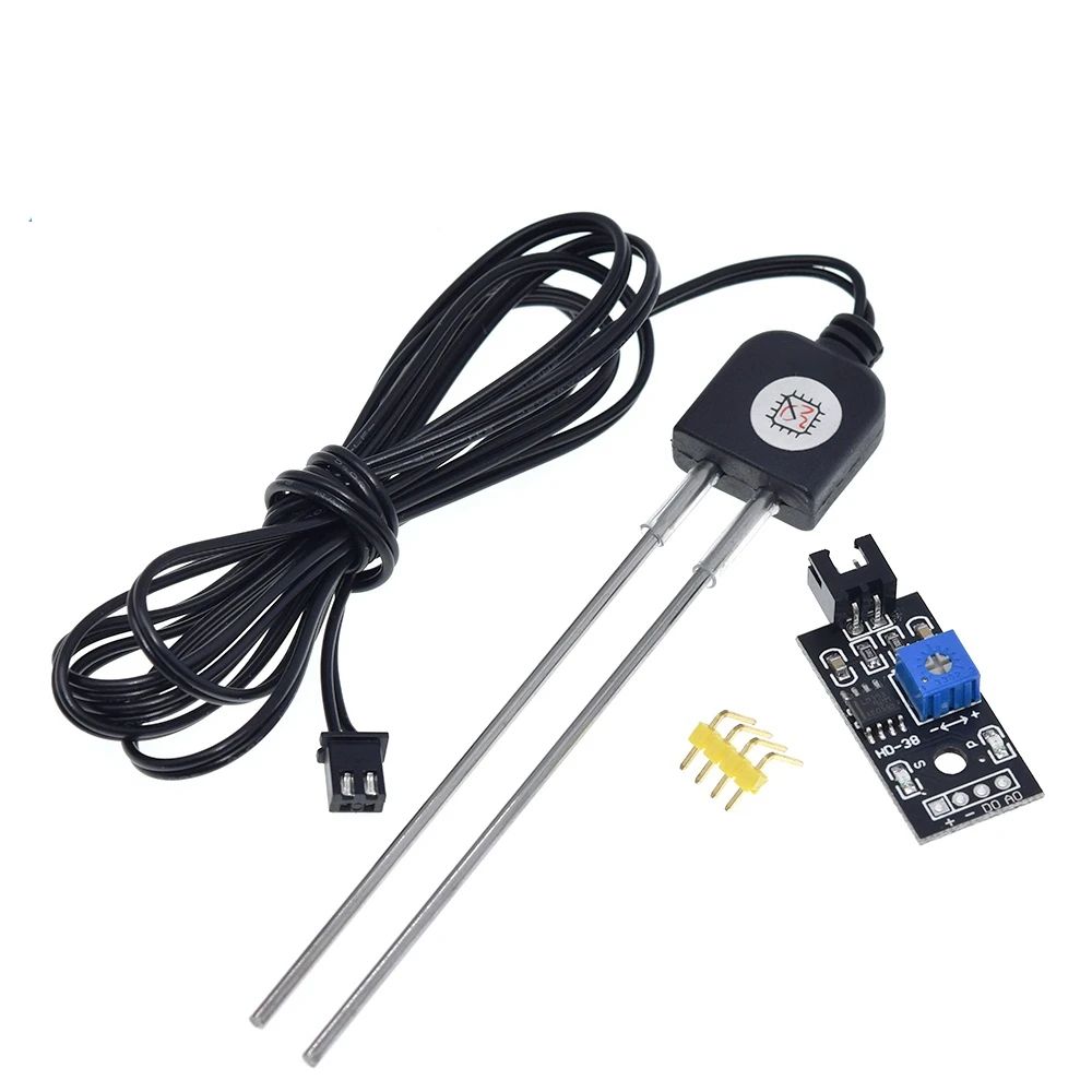 TZT Soil Moisture Sensors Module Soil Humidity Detection Meter Hygrometer Water Tester Corrosion Resistance Probe DC 3.3-12V