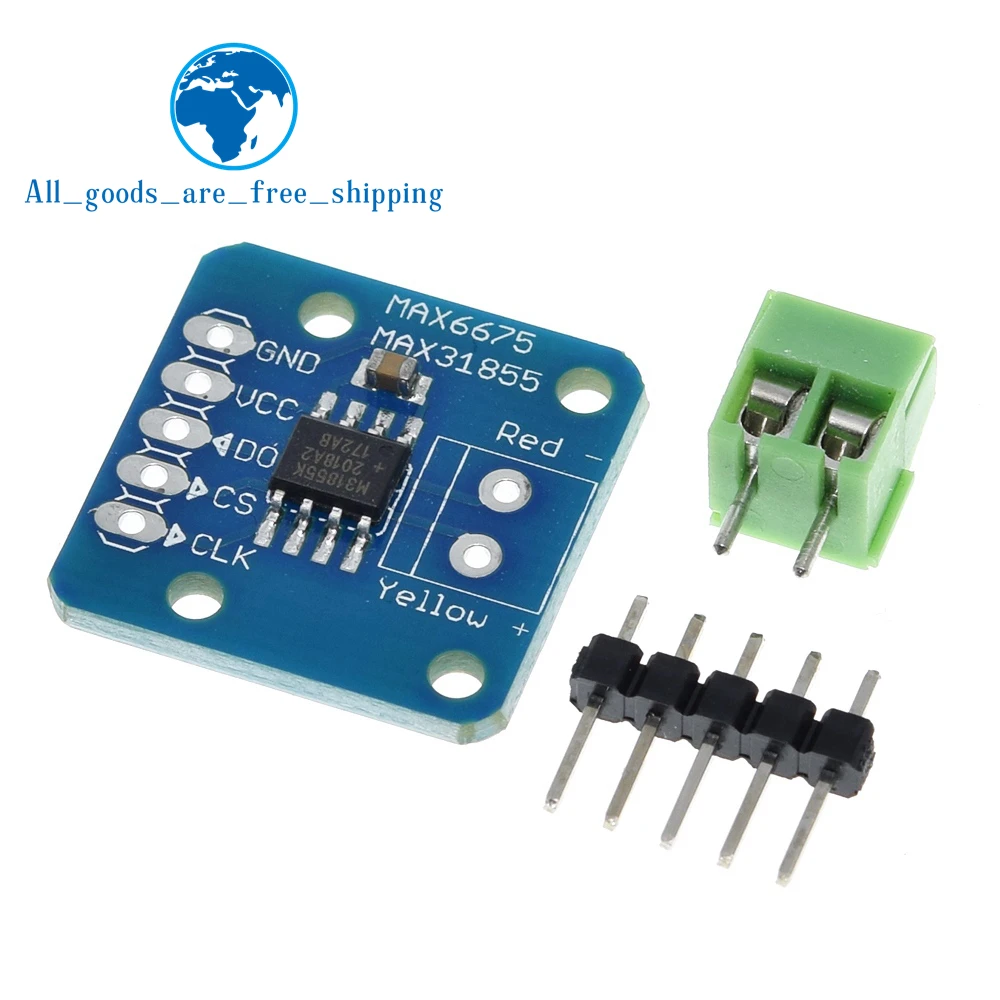 TZT 1/3PCS New MAX31855 Module K Type Thermocouple Temp Sensors Module Temperature measurement module