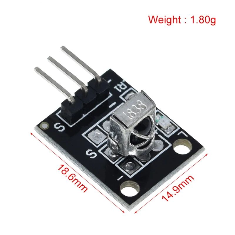 TZT 1/3PCS 3pin KY-022 TL1838 VS1838B HX1838 Universal IR Infrared Receiver Module for Arduino Diy Starter Kit