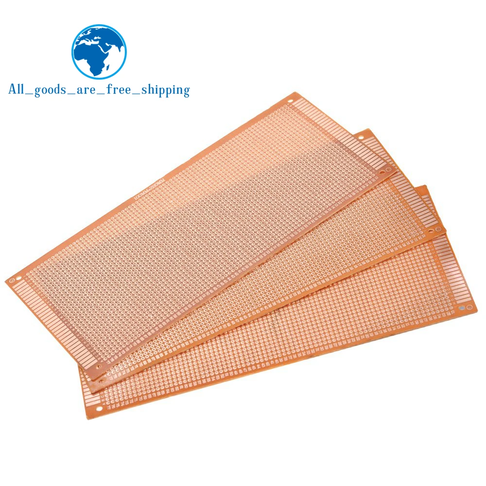 TZT 1/3PCS PCB Bakelite Universal Cardboard 10*22CM DIY Bakelite Plate Paper Prototype Board Single Sided Circuit Board