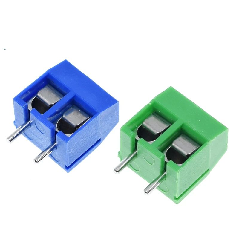 TZT 10/20pcs KF301-2P 301-2P 2 Pin Plug-in Screw terminal-block Connector 5.08mm 2 Pin good