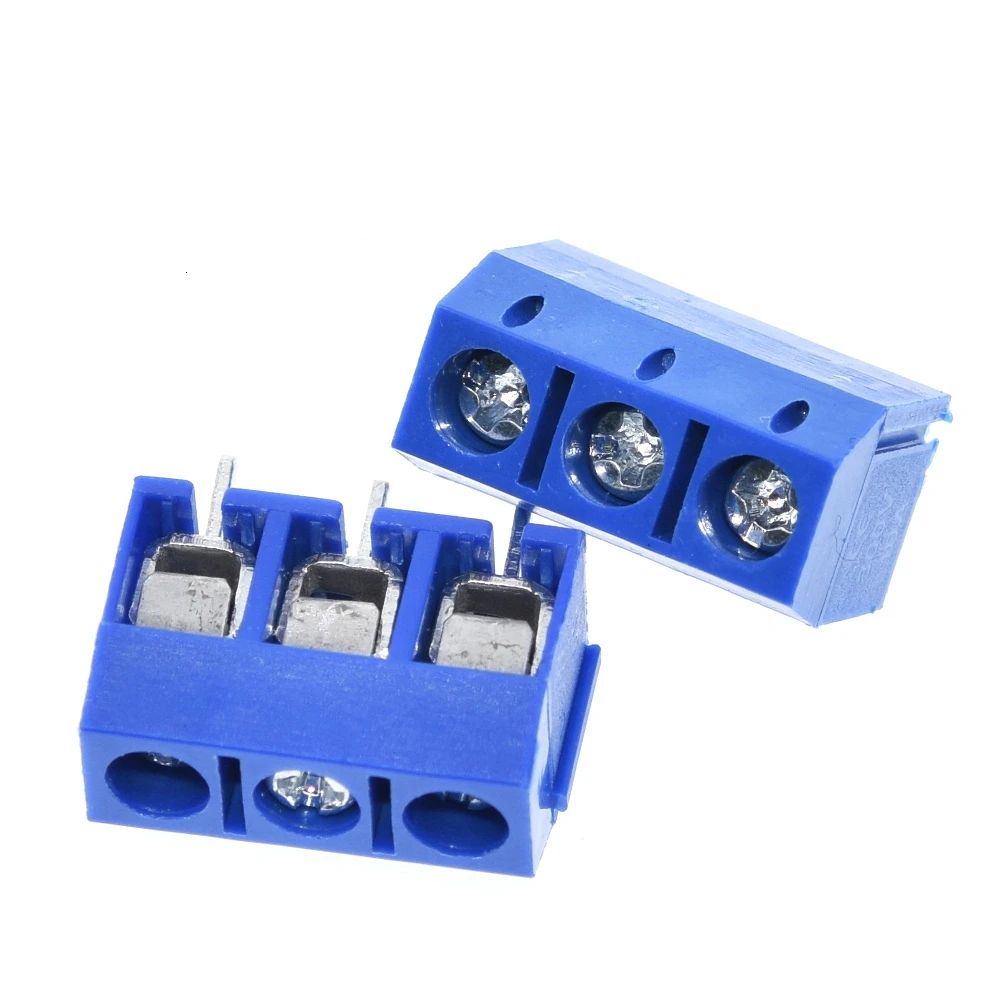 TZT 10/50PCS 3 Pin Screw terminal-block Connector 5mm 5.08-301-3P 301-3P 3pin