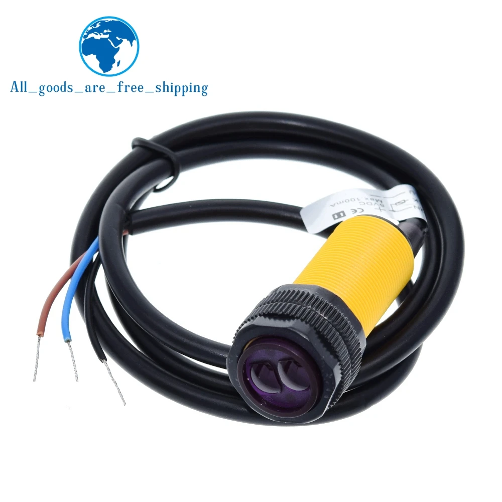 TZT 1/3PCS E18-D80NK Infrared Obstacle Avoidance Photoelectric Module Proximity Switch 3-80cm Sensors Range Adjustable