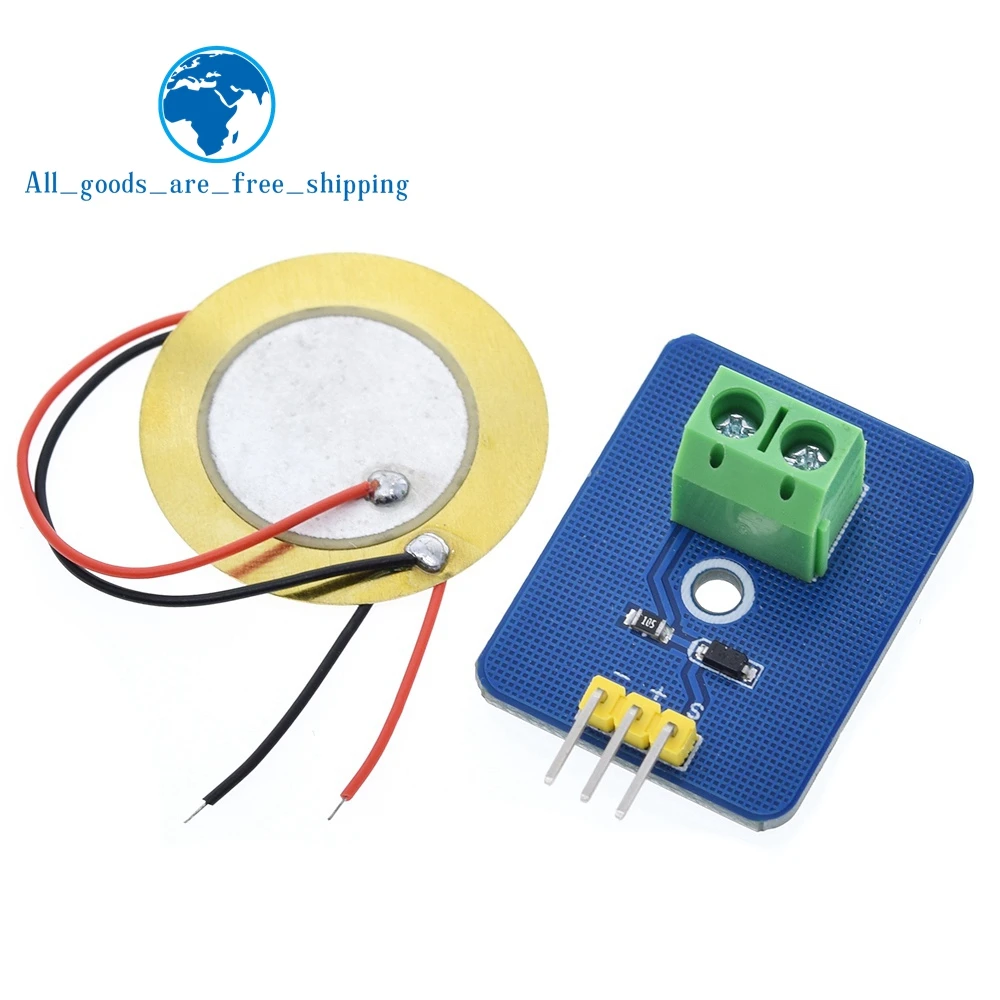 TZT 1/3PCS 3.3V/5V Ceramic Piezo Vibration Sensor Module Analog Controller Electronic Components Supplies Sensor for Arduino