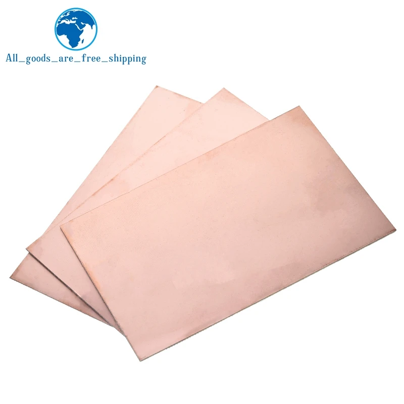 TZT 1/3PCS 10*15CM Single Side Copper Clad Plate Diy Kit Laminate 10x15cm