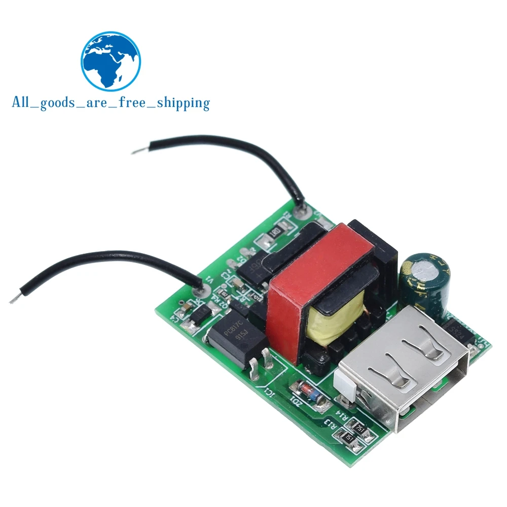 TZT 1/3PCS USB DC12V 24V 36V 48V 72V to 5V 1A Step Down Module Isolated Power Supply Buck Converter Stabilizer