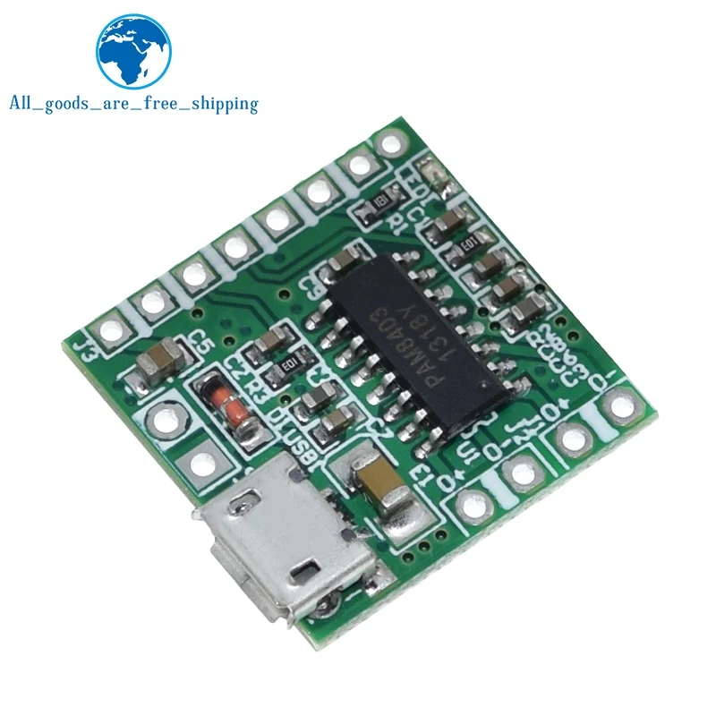 TZT 1/5PCS Micro USB PAM8403 DC 5V Mini Class D 2x3W USB Power Amplifier Board DIY Bluetooth Speaker