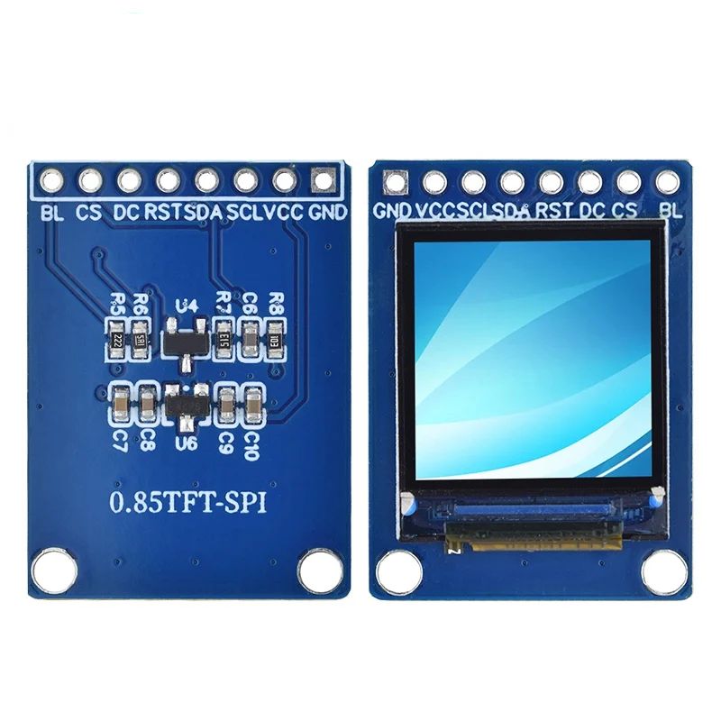 TZT 1/3PCS 0.85 Inch TFT Display Module HD IPS LCD LED Screen 128X128 SPI Interface ST7735 Controller For Arduino