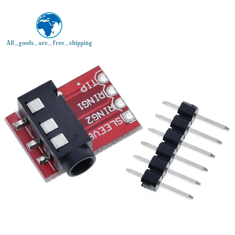 TZT 1/5PCS TRRS 3.5mm Jack Breakout Headphone Video MP3 Jack Professional module