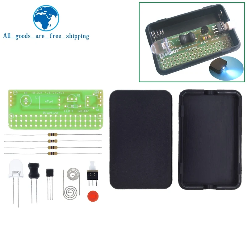 TZT 1/3PCS 1.5V Simple Flashlight Do It Yourself (DIY) Kit - Soldering Practice Suite