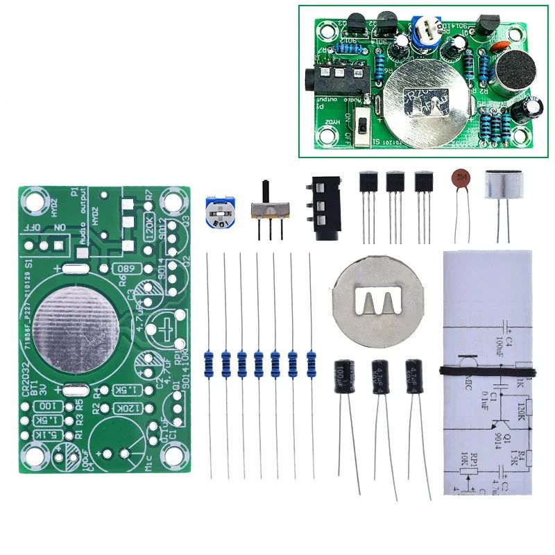 TZT 1/3PCS Hearing aid Diy kit Audio amplifier Practical teaching competition Electronic DIY