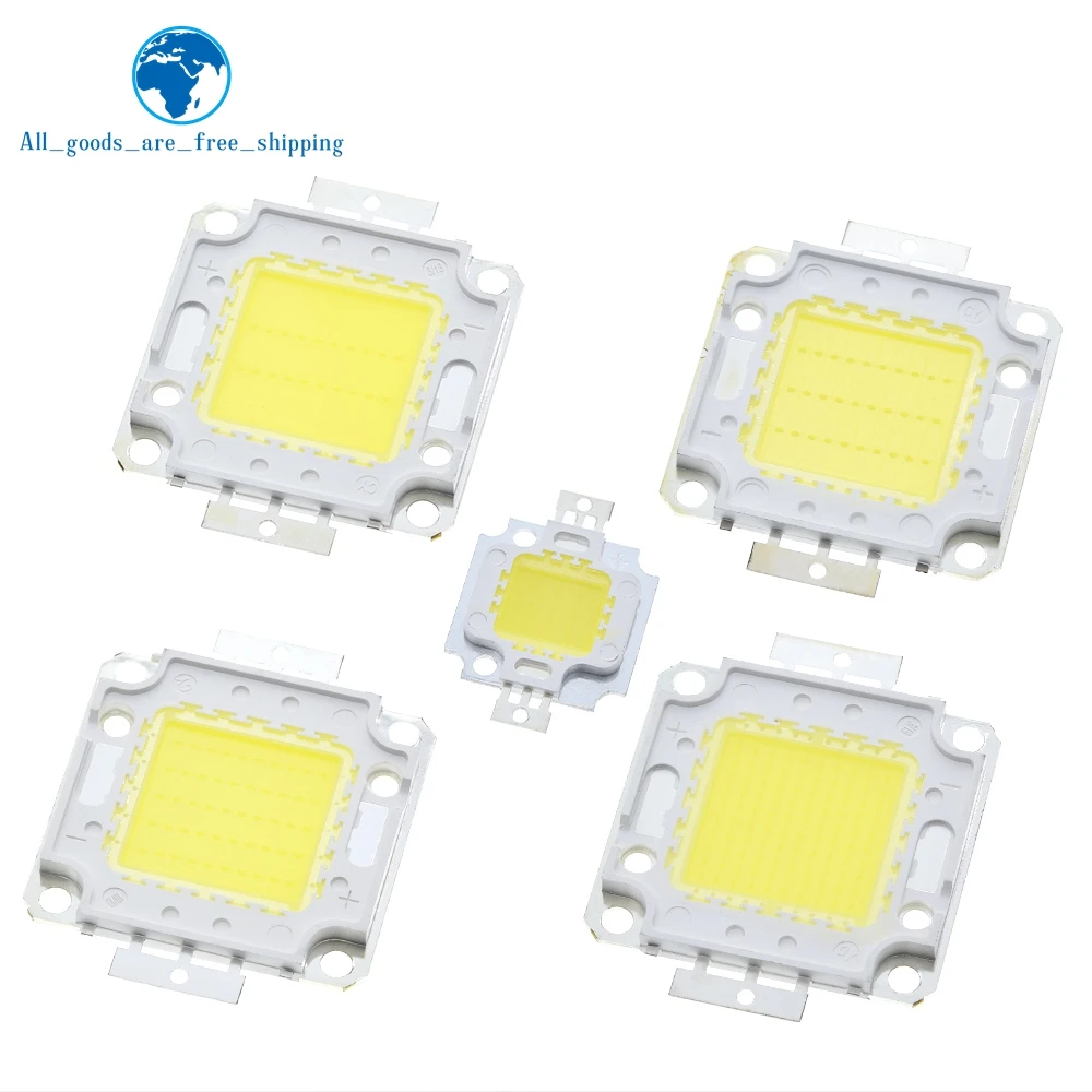 TZT White / Warm White 10W 20W 30W 50W 100W LED light DC 12V 36V COB Integrated LED lamp DIY Floodlight Spotlight Bulb