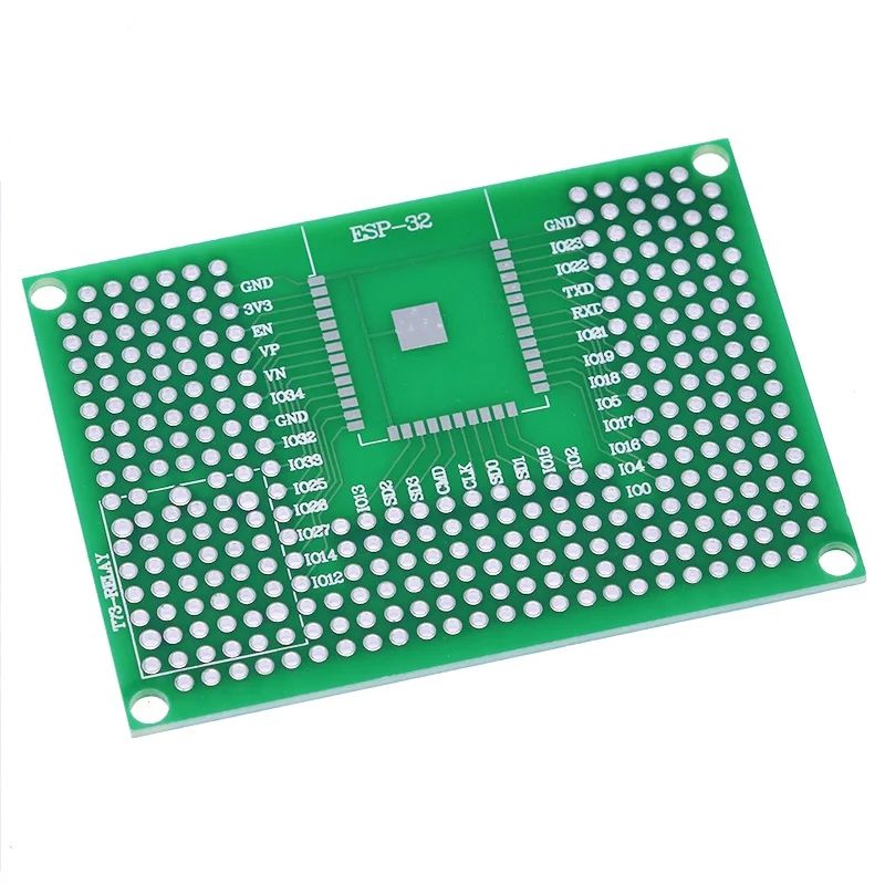 1/3PCS 5x7CM Double Side Prototype Board TZT Breadboard Protoshield For Arduino Relay ESP8266 WIFI ESP-12F ESP-12E ESP32 ESP32S