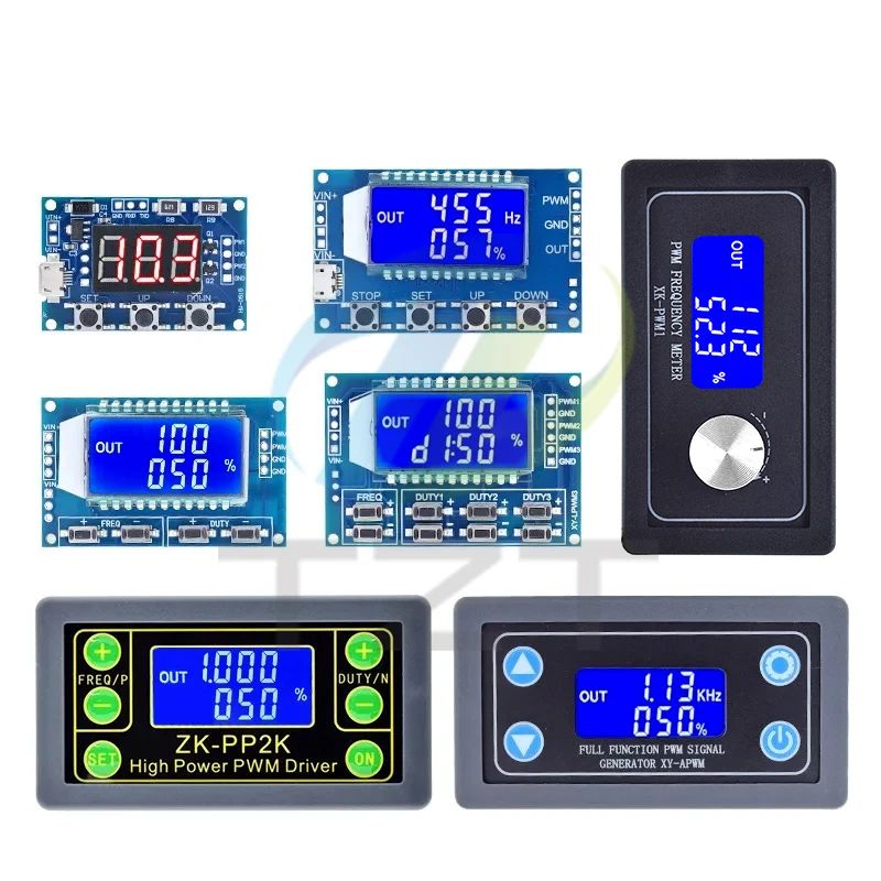 Dual Mode PWM Pulse Frequency Duty Cycle Adjustable Module TZT LCD Display 1Hz-150Khz 3.3V-30V PWM Board Module