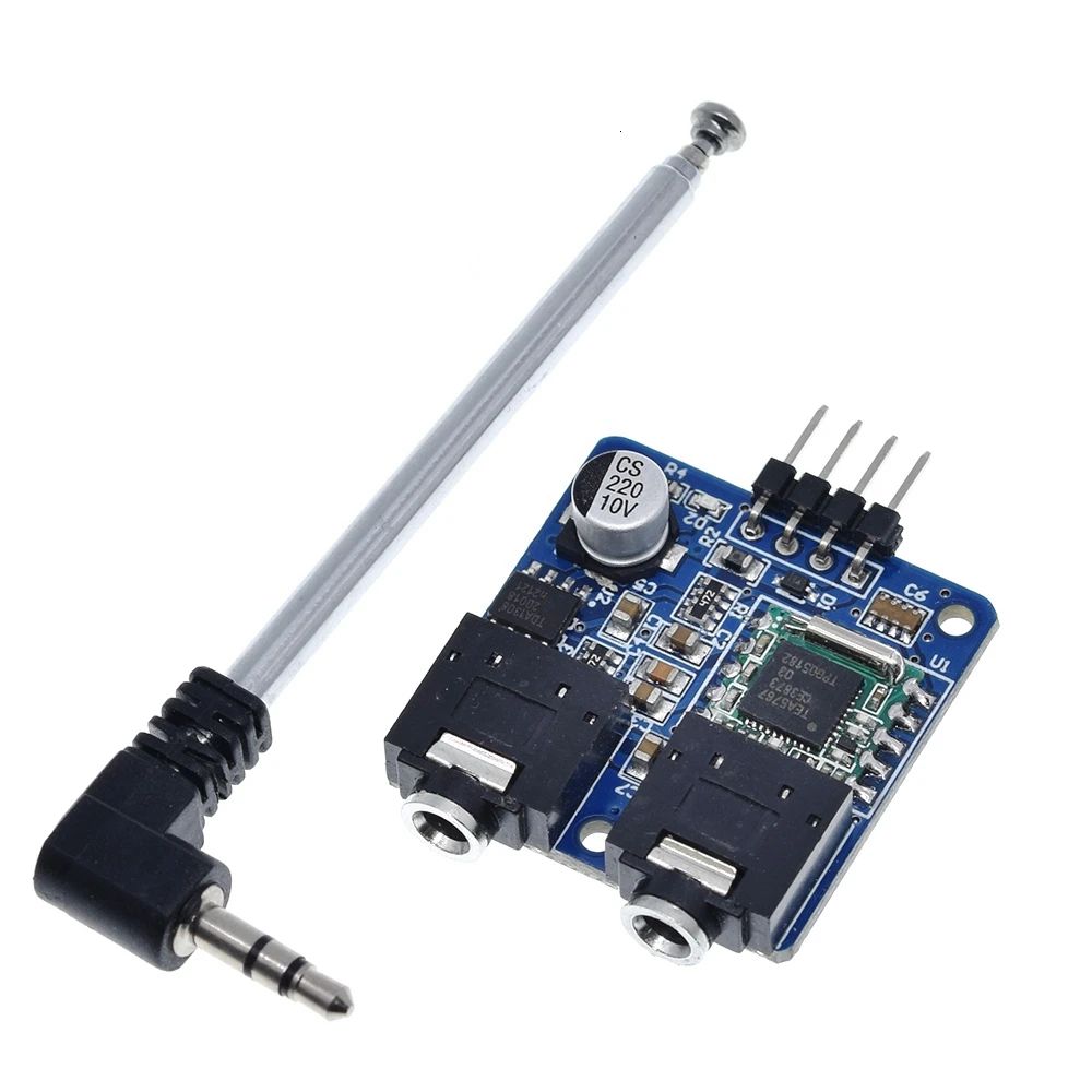 TZT 1/3PCS TEA5767 FM Stereo Radio Module For Arduino 76-108MHZ With Free Antenna