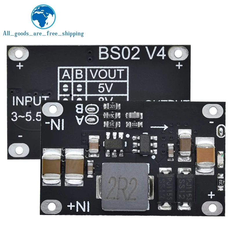 1/3PCS DC-DC 3V-5.5V to 5V 8V 9V 12V 1.5A 10W Mini Multi-function TZT Lithium Battery Charging Boost Module With LED Indicator