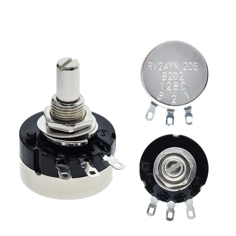 1/3PCS RV24YN20S Potentiometer Adjustable Resistor B101 102 103 203 503 504 100 ohm 1K 10K 20K 50K 100K 500K ohm