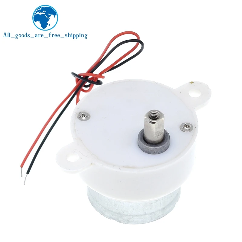 1/3PCS DC 12V Electric Brushless TZT DC Motor High Torque Gear Motor Geared Box S30K Reduction Motor 14RPM 2 Wires