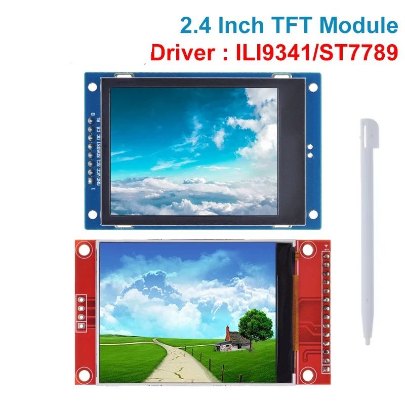 2.4 inch 240x320 SPI TFT LCD Serial Port Module 5V/3.3V Micro SD Card ILI9341 / ST7789V LCD Display With Touch / NO Touch
