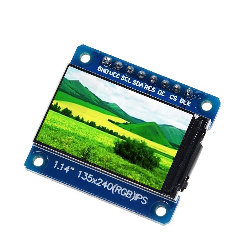 TZT 1.14 inch 3.3V 8PIN SPI HD Full Color TFT Display Screen ST7789 Drive IC 135*240 For Arduino
