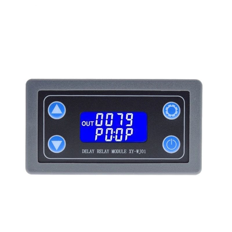DC12V LED Digital Time Delay Relay Module TZT Programmable Timer Relay Control Switch Timing Trigger Cycle with Case for Indoor
