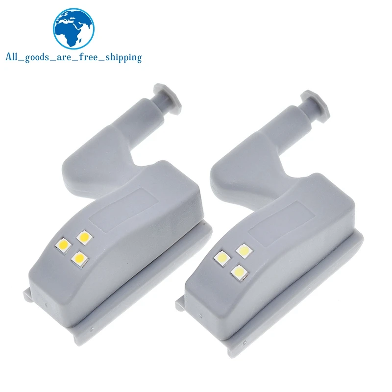1/3PCS Universal Inner Hinge Led Sensor Lamp 0.3w Cabinet Wardrobe Cupboard Door TZT 3 Leds Night Light Auto Switch On/off Bulb