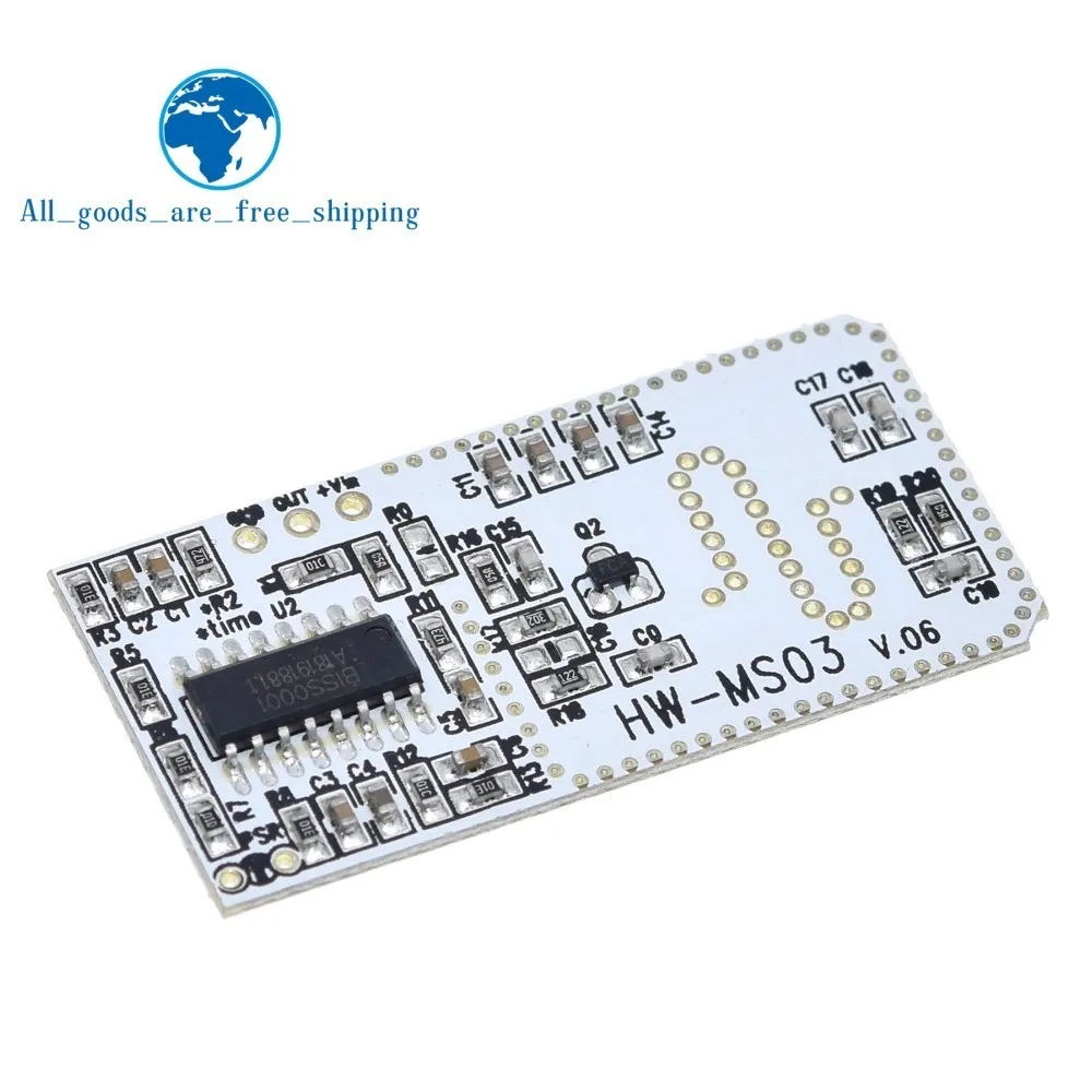 TZT 1/3PCS High Performance Motion Sensors Module Radar Motion Sensor HW-MS03 2.4GHz to 5.8GHz Microwave Radar Sensors Module