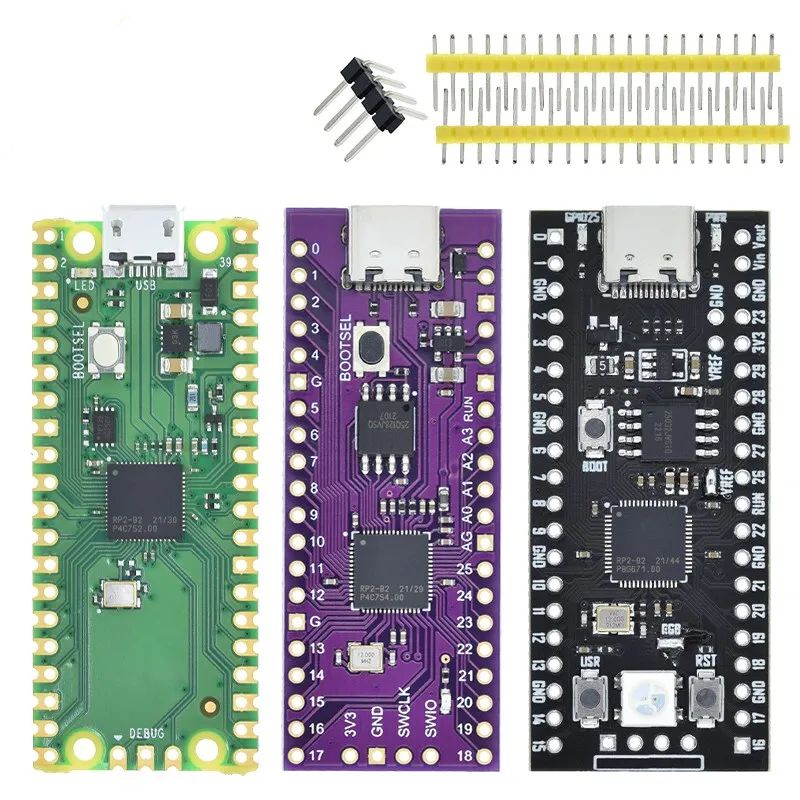 Raspberry Pi Pico Board RP2040 TYPE-C / MICRO Dual-Core 264KB ARM Low-Power High-Performance Cortex-M0+ Processor