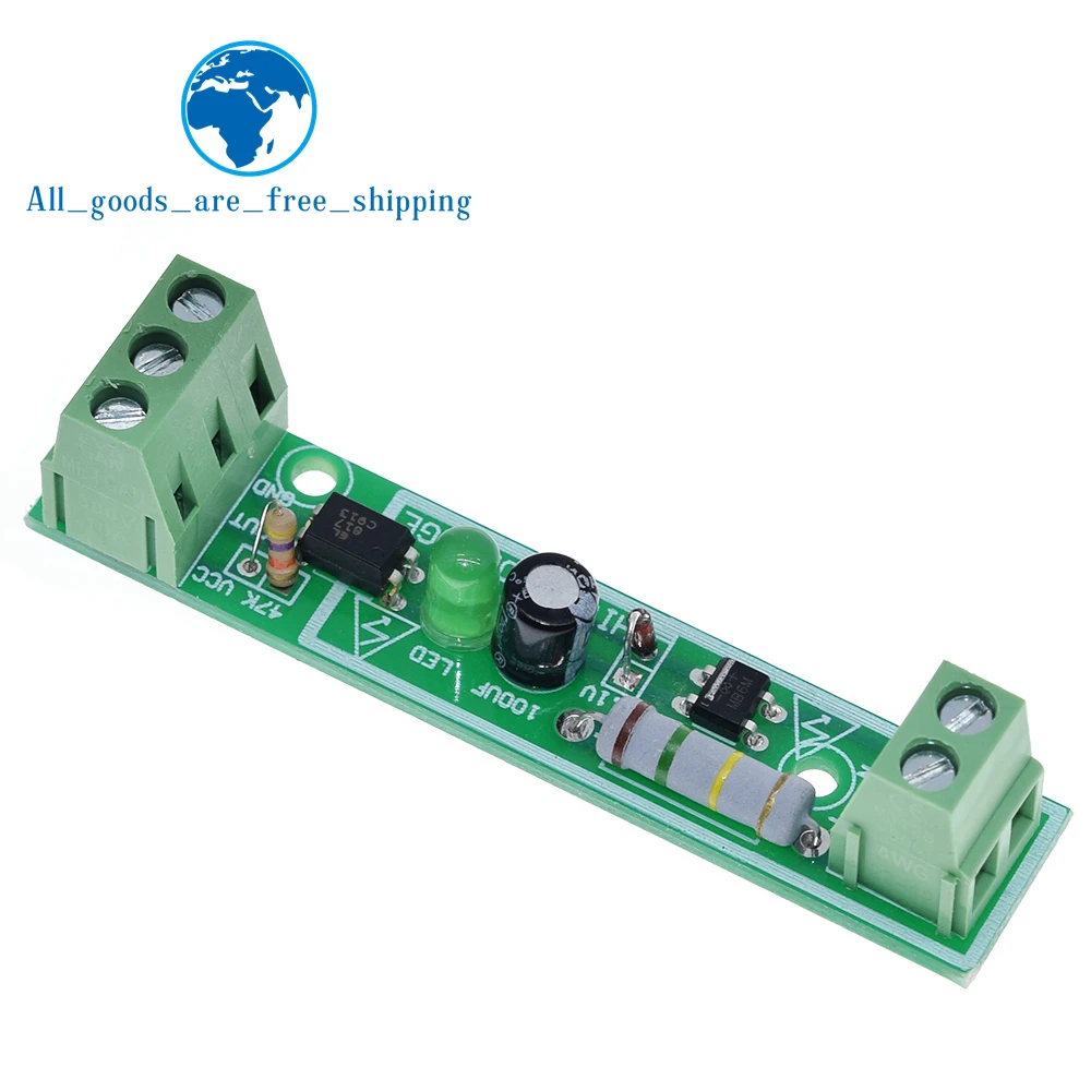 1/3PCS 1-Bit AC 220V Optocoupler Isolation Module Voltage Detect Board Adaptive 3-5V For PLC Isolamento Fotoaccoppiatore Module